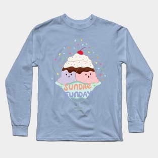 Sundae Fun Day! Cute Ice Cream Long Sleeve T-Shirt